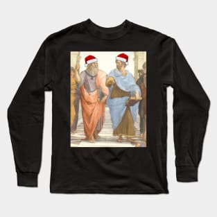 Philosophical Christmas Plato and Aristotle Long Sleeve T-Shirt